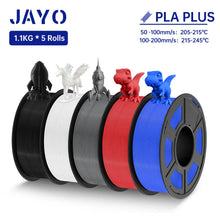 5-Roll Mixed PLA Filament Bundle – PLA+, Matte, Meta & PLA 2.0 | 1.75mm, 1.1KG Each | Printin3D.co
