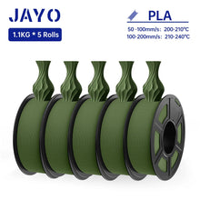 5-Roll Mixed PLA Filament Bundle – PLA+, Matte, Meta & PLA 2.0 | 1.75mm, 1.1KG Each | Printin3D.co