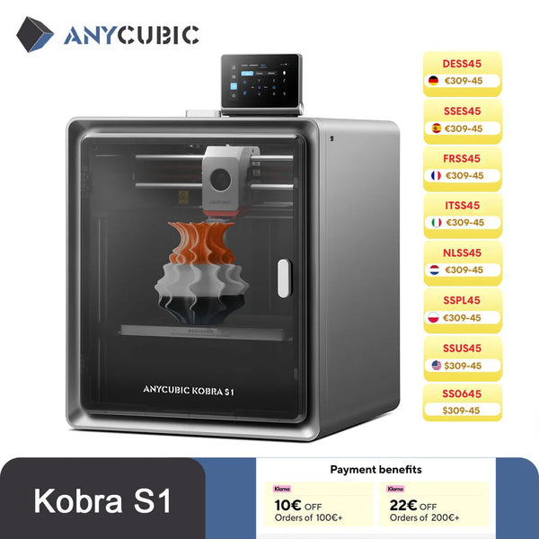 Anycubic Kobra S1 Multi-Color 3D Printer – CoreXY Structure, 600mm/s Speed, High Precision & Ultra-Quiet Printing | Printin3D.co