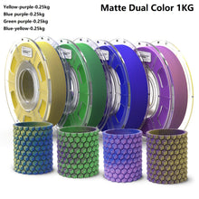 Dual Color PLA Filament – Silk & Matte Finish | 1.75mm, 1KG | Printin3D.co