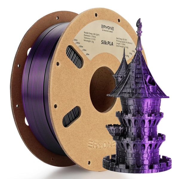 Dual Color PLA Filament – Silk & Matte Finish | 1.75mm, 1KG | Printin3D.co