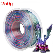 250G Silk PLA Rainbow Filament – Dual Color 1.75mm PLA for 3D Printers, Gold Blend Finish | Printin3D.co