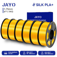 6-Roll Silk PLA+ Filament Bundle – 1.75mm | Glossy, Silky Finish for FDM Printers | Printin3D.co