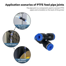 Pneumatic Fitting for Bambu Lab X1C/X1/P1P/P1S – PTFE Tube Connector for 1.75mm Filament & AMS | Printin3D.co