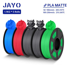 5-Roll Mixed PLA Filament Bundle – PLA+, Matte, Meta & PLA 2.0 | 1.75mm, 1.1KG Each | Printin3D.co