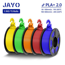 5-Roll Mixed PLA Filament Bundle – PLA+, Matte, Meta & PLA 2.0 | 1.75mm, 1.1KG Each | Printin3D.co