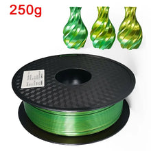 250G Silk PLA Rainbow Filament – Dual Color 1.75mm PLA for 3D Printers, Gold Blend Finish | Printin3D.co