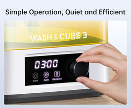 2-in-1 UV Resin Wash & Cure Station – For LCD/SLA 3D Printer Models, Rotary Curing & Deep Cleaning System | Printin3D.co
