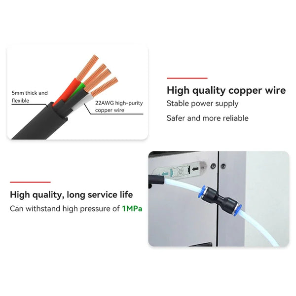 Pneumatic Fitting for Bambu Lab X1C/X1/P1P/P1S – PTFE Tube Connector for 1.75mm Filament & AMS | Printin3D.co