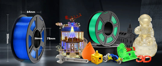 5KG Mixed 3D Printer Filament Bundle – PLA, PETG, PLA+ & Clear | 1.75mm (5 x 1KG Rolls) | Printin3D.co