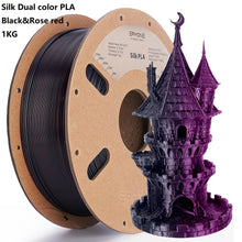 Dual Color PLA Filament – Silk & Matte Finish | 1.75mm, 1KG | Printin3D.co