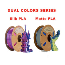 Dual Color PLA Filament – Silk & Matte Finish | 1.75mm, 1KG | Printin3D.co