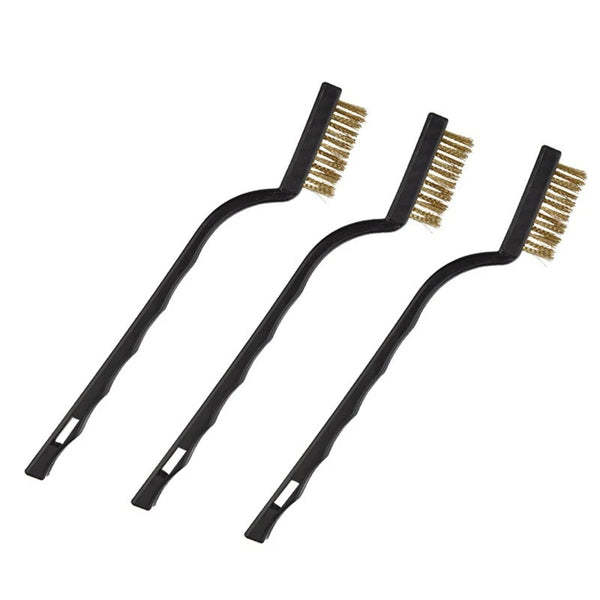 3PCS Nozzle Cleaning Brush Set – Copper, Nylon & Steel Wire | 3D Printer Maintenance Tool | Printin3D.co