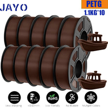 10-Roll PETG Filament Bundle – 1.75mm | Bubble-Free, Multi-Color 3D Printing | 1.1KG Each | Printin3D.co