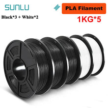 5KG Mixed 3D Printer Filament Bundle – PLA, PETG, PLA+ & Clear | 1.75mm (5 x 1KG Rolls) | Printin3D.co