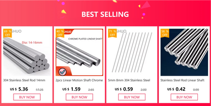 8mm Stainless Steel Linear Rod – 100–500mm Length Options | 303 Steel Precision Shaft for 3D Printer & CNC Parts | Printin3D.co