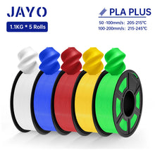 5-Roll Mixed PLA Filament Bundle – PLA+, Matte, Meta & PLA 2.0 | 1.75mm, 1.1KG Each | Printin3D.co