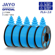 Upgrade 2.0 PLA+ Filament – 5-Roll Bundle (1.75mm) | High-Strength 3D Printing Material | Printin3D.co