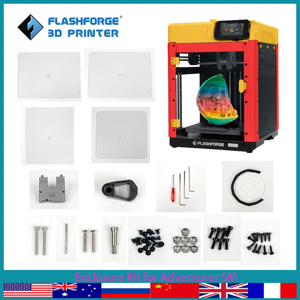 Enclosure Panel Kit for Flashforge Adventurer 5M – Noise Reduction & Stable Printing | Printin3D.co
