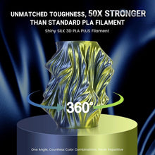 Silk PLA+ Filament – 5-Roll Bundle (1.75mm, 1.1KG Each) | Dual & Triple Rainbow Colors | Printin3D.co