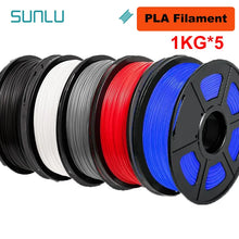 5KG Mixed 3D Printer Filament Bundle – PLA, PETG, PLA+ & Clear | 1.75mm (5 x 1KG Rolls) | Printin3D.co