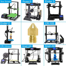 0.2mm MK8 Nozzle – 10PCS Precision Brass Nozzles for Ender 3/5, CR-10 Series | Printin3D.co