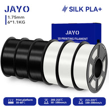 6-Roll Silk PLA+ Filament Bundle – 1.75mm | Glossy, Silky Finish for FDM Printers | Printin3D.co