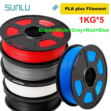 5KG Mixed 3D Printer Filament Bundle – PLA, PETG, PLA+ & Clear | 1.75mm (5 x 1KG Rolls) | Printin3D.co