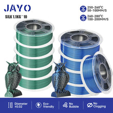 10-Roll Multicolor PLA+ / PLA / PETG Filament Bundle – 1.75mm | No-Bubble FDM Filament | Printin3D.co