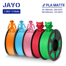 5-Roll Mixed PLA Filament Bundle – PLA+, Matte, Meta & PLA 2.0 | 1.75mm, 1.1KG Each | Printin3D.co