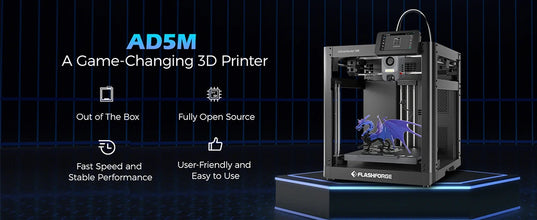Flashforge Adventurer 5M 3D Printer – 600mm/s High-Speed Printing, Full Auto-Leveling, 280°C Direct Extruder, PEI Flex Plate | Printin3D.co