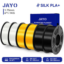 6-Roll Silk PLA+ Filament Bundle – 1.75mm | Glossy, Silky Finish for FDM Printers | Printin3D.co