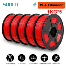 5KG Mixed 3D Printer Filament Bundle – PLA, PETG, PLA+ & Clear | 1.75mm (5 x 1KG Rolls) | Printin3D.co