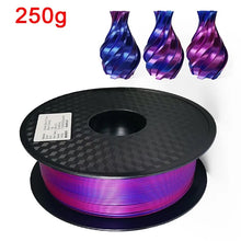 250G Silk PLA Rainbow Filament – Dual Color 1.75mm PLA for 3D Printers, Gold Blend Finish | Printin3D.co