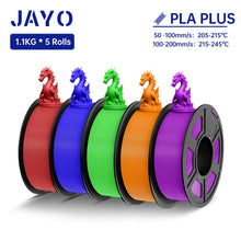 5-Roll Mixed PLA Filament Bundle – PLA+, Matte, Meta & PLA 2.0 | 1.75mm, 1.1KG Each | Printin3D.co