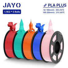 5-Roll Mixed PLA Filament Bundle – PLA+, Matte, Meta & PLA 2.0 | 1.75mm, 1.1KG Each | Printin3D.co