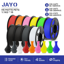 10-Roll Multicolor PLA+ / PLA / PETG Filament Bundle – 1.75mm | No-Bubble FDM Filament | Printin3D.co