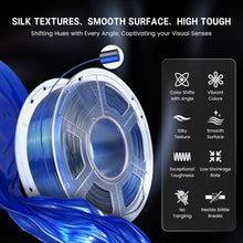 Silk PLA+ Filament – 5-Roll Bundle (1.75mm, 1.1KG Each) | Dual & Triple Rainbow Colors | Printin3D.co