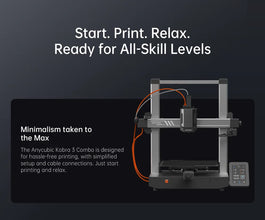 ANYCUBIC Kobra 3 Combo – Multi-Color FDM 3D Printer with 600mm/s Speed & 250×250×260mm Build Volume | Printin3D.co