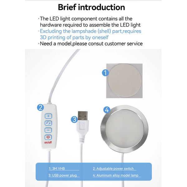 LED Lamp Kit 001 for Bambu Lab – Hardware Light Upgrade for 3D Printers | Easy Install | Printin3D.co