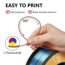 Silk Tricolor PLA Filament – 1.75mm | Multicolor 3D Printing Material | Printin3D.co