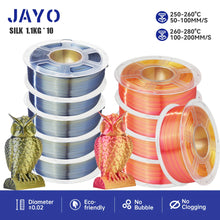 10-Roll Multicolor PLA+ / PLA / PETG Filament Bundle – 1.75mm | No-Bubble FDM Filament | Printin3D.co