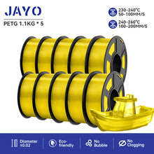10-Roll PETG Filament Bundle – 1.75mm | Bubble-Free, Multi-Color 3D Printing | 1.1KG Each | Printin3D.co