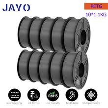 10-Roll Multicolor PLA+ / PLA / PETG Filament Bundle – 1.75mm | No-Bubble FDM Filament | Printin3D.co