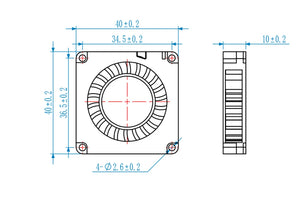 4010 24V Extruder Cooling Fan – Replacement Cooling Fan for Ender 3, Ender 3 V2, Ender 3 Pro, CR-10 3D Printers | Printin3D.co