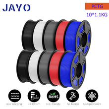 10-Roll Multicolor PLA+ / PLA / PETG Filament Bundle – 1.75mm | No-Bubble FDM Filament | Printin3D.co