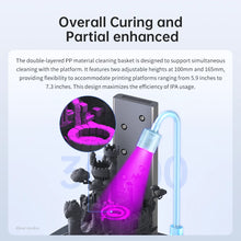2-in-1 UV Resin Wash & Cure Station – For LCD/SLA 3D Printer Models, Rotary Curing & Deep Cleaning System | Printin3D.co