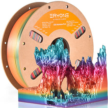 Silk Rainbow PLA Filament – 1KG Spool (1.75mm) | Vibrant Multicolor Gradient | Printin3D.co