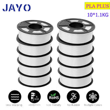 10-Roll Multicolor PLA+ / PLA / PETG Filament Bundle – 1.75mm | No-Bubble FDM Filament | Printin3D.co