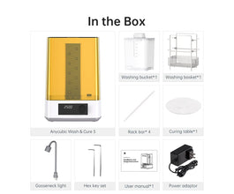 2-in-1 UV Resin Wash & Cure Station – For LCD/SLA 3D Printer Models, Rotary Curing & Deep Cleaning System | Printin3D.co